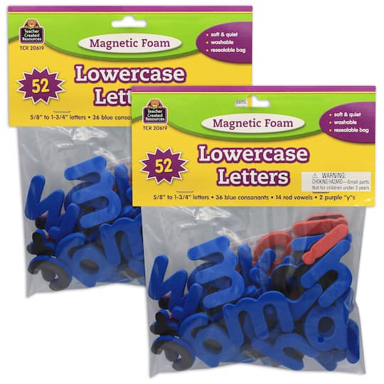 Teacher Created Resources® Magnetic Foam Lowercase Letters, 2 Sets